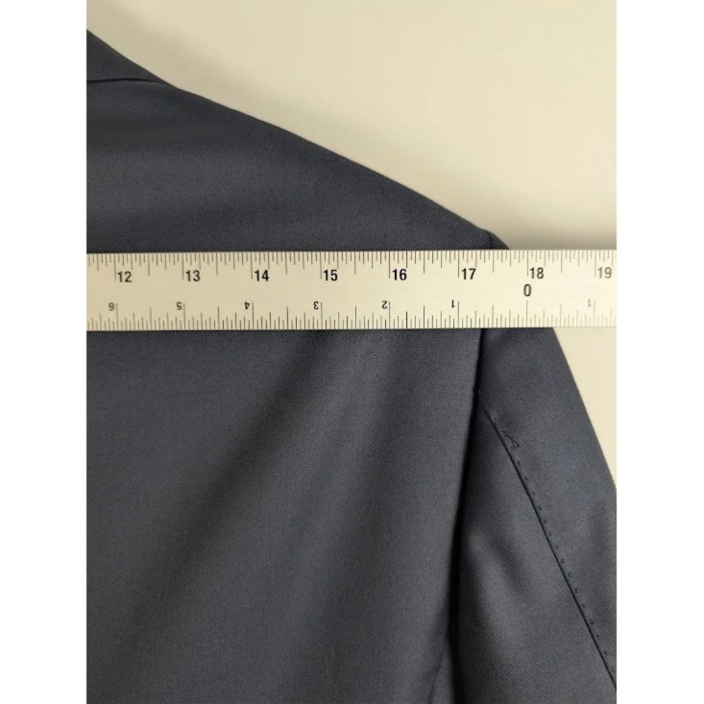 Suitsupply Lazio Blazer 38L Navy Blue Vitale Barberis Canonico Wool Jacket